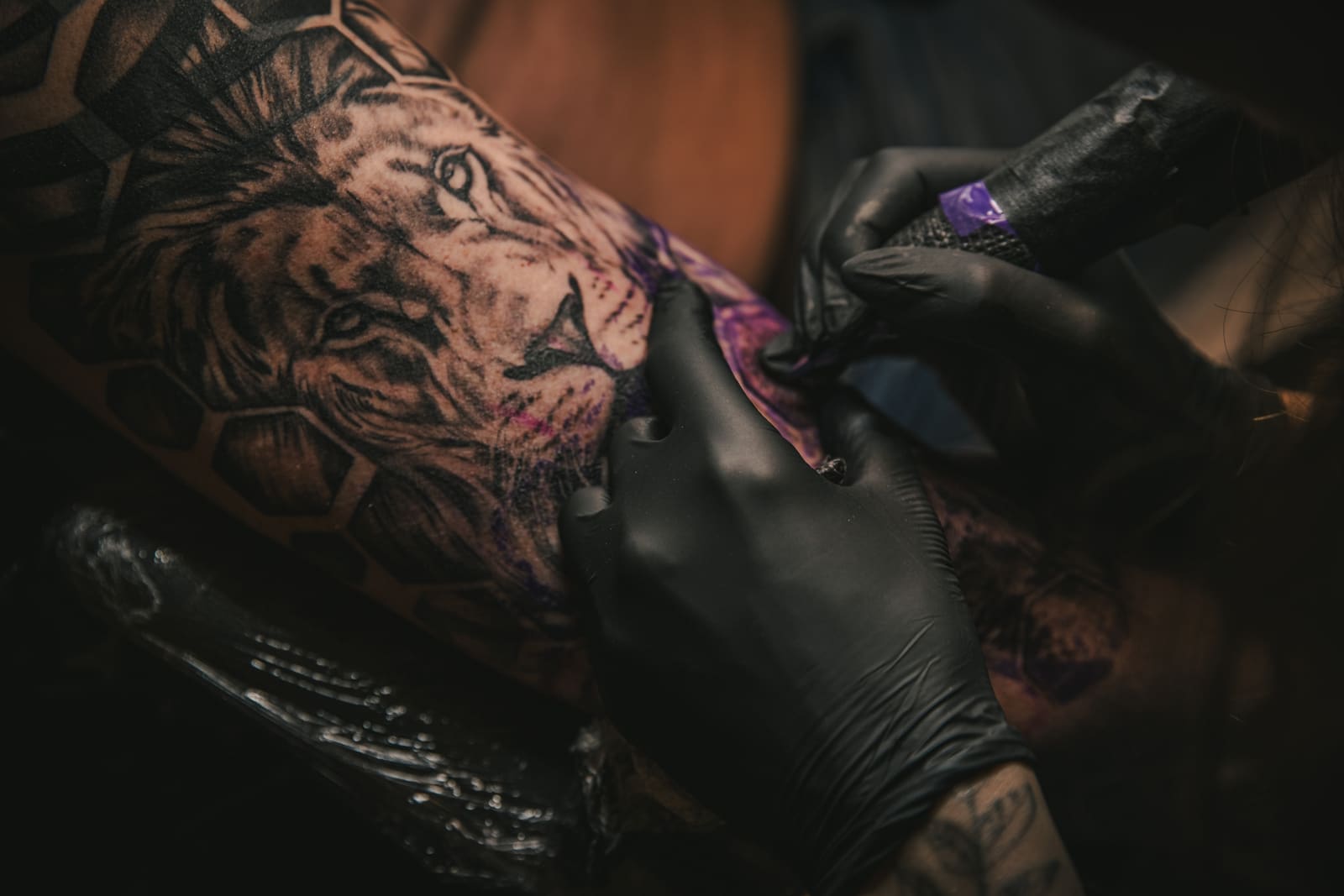 Tattoo studio workspace