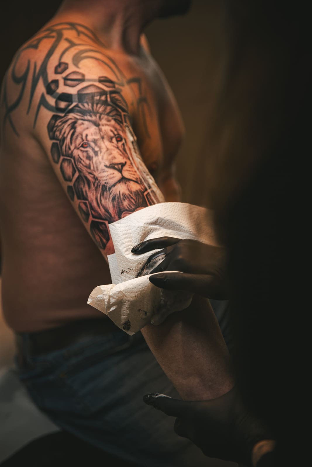 Tattoo studio atmosphere